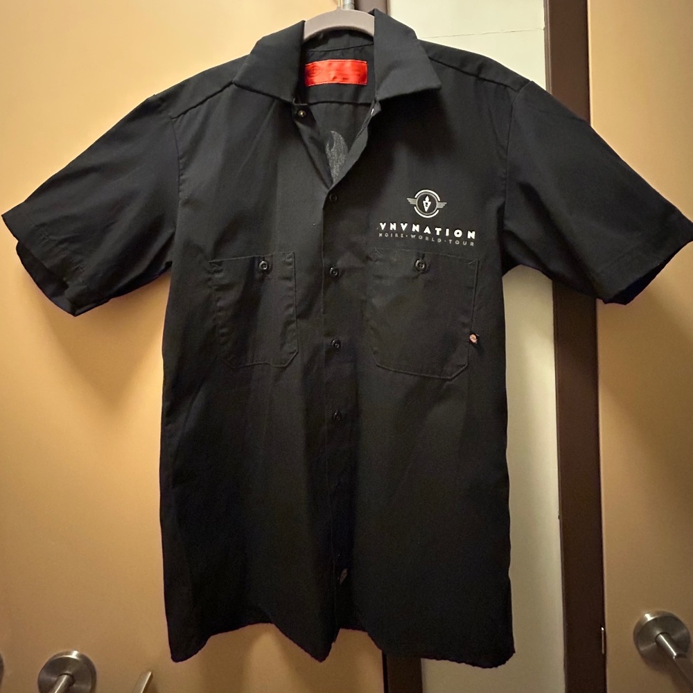 VNV Nation Noire tour button down work shirt BNWOT